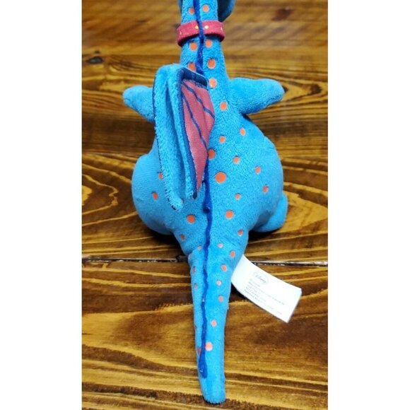 Stuffy Proud Dragon Plush Disney Doc McStuffins Blue Orange Spots Stuffed Small - Picture 9 of 9